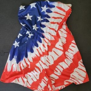 American Flag Romper